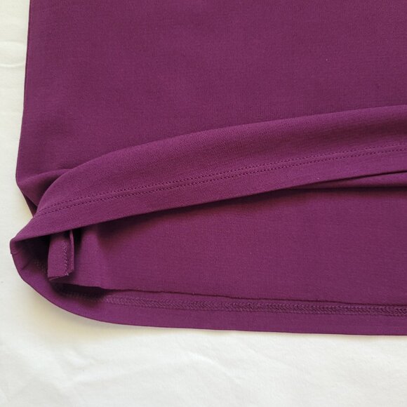EILEEN FISHER 100% Silk Purple Scoop Neck Lined Tank Top Size M - Picture 4 of 9